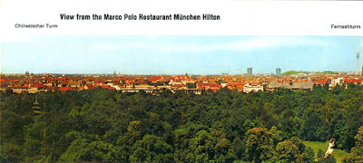 View from the Marco Polo Restaurant at the Munchen Hilton